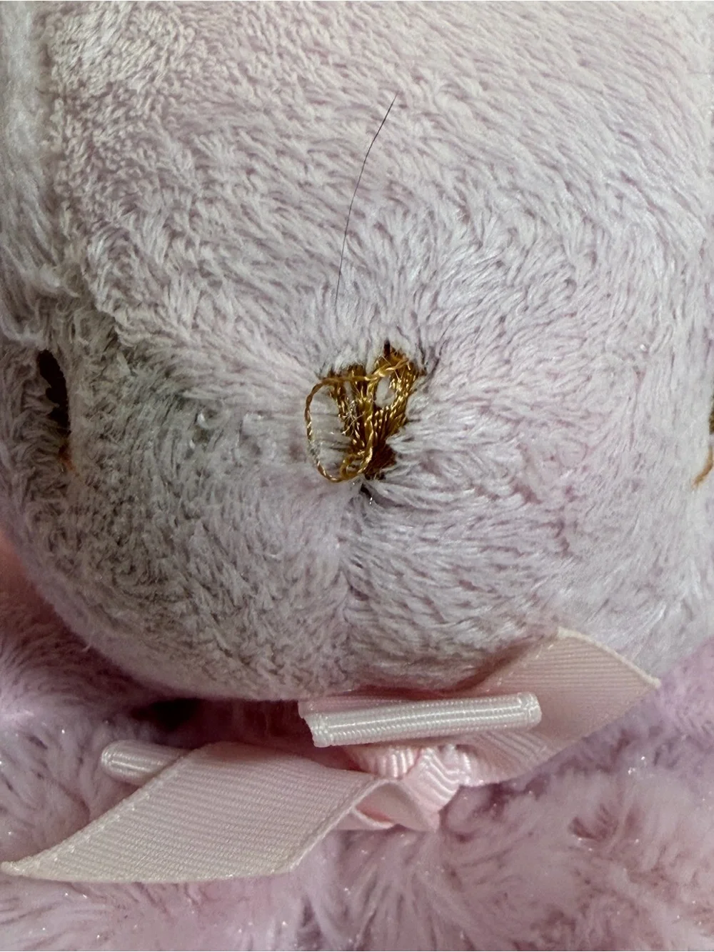 Blankets & Beyond Plush Pink Bunny Lovey Security Blanket Soft Comfort for Kids